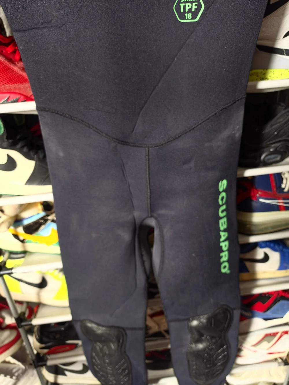 🔥 Scubapro Men's Black Shorty Swim Bodysuit Green Logo S